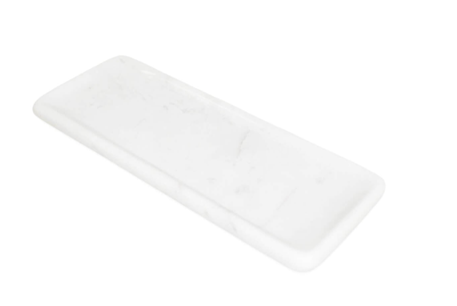Retail $100: Curved Edge Marble Tray- Large