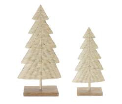 Retail $145: Woven Ceramic Tree Stand Set