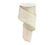 Retail $15: Gingham Check Wired Ribbon