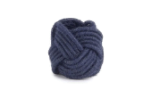 Retail $25: Navy Knotted Napkin Ring Set