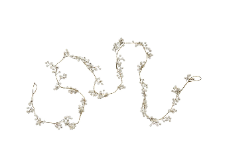 Retail $35: White Woodland Bead Garland