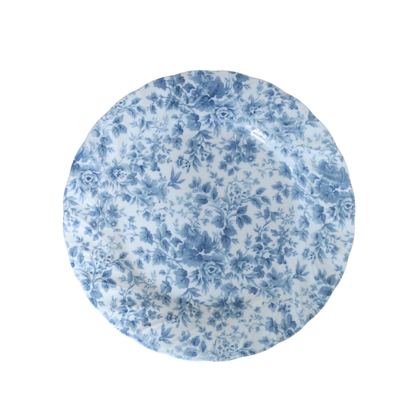 Vintage Blue Flower Plate III