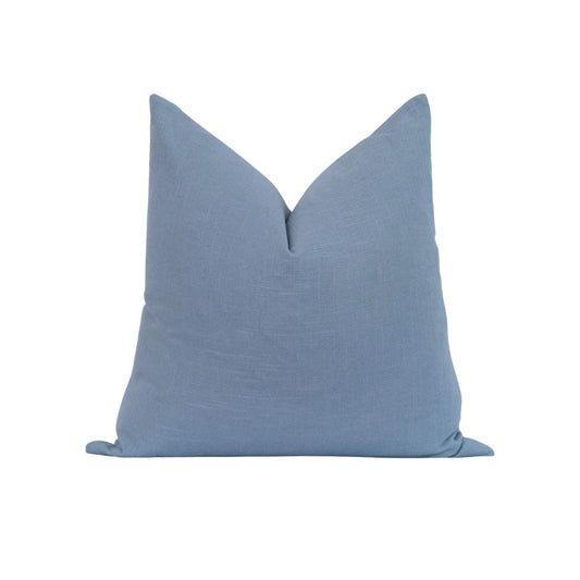 Denim Solid Blue Pillow