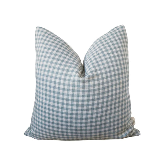 Blue Gingham Pillow