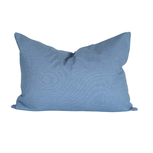 Blue with Blue Stripe Pillow