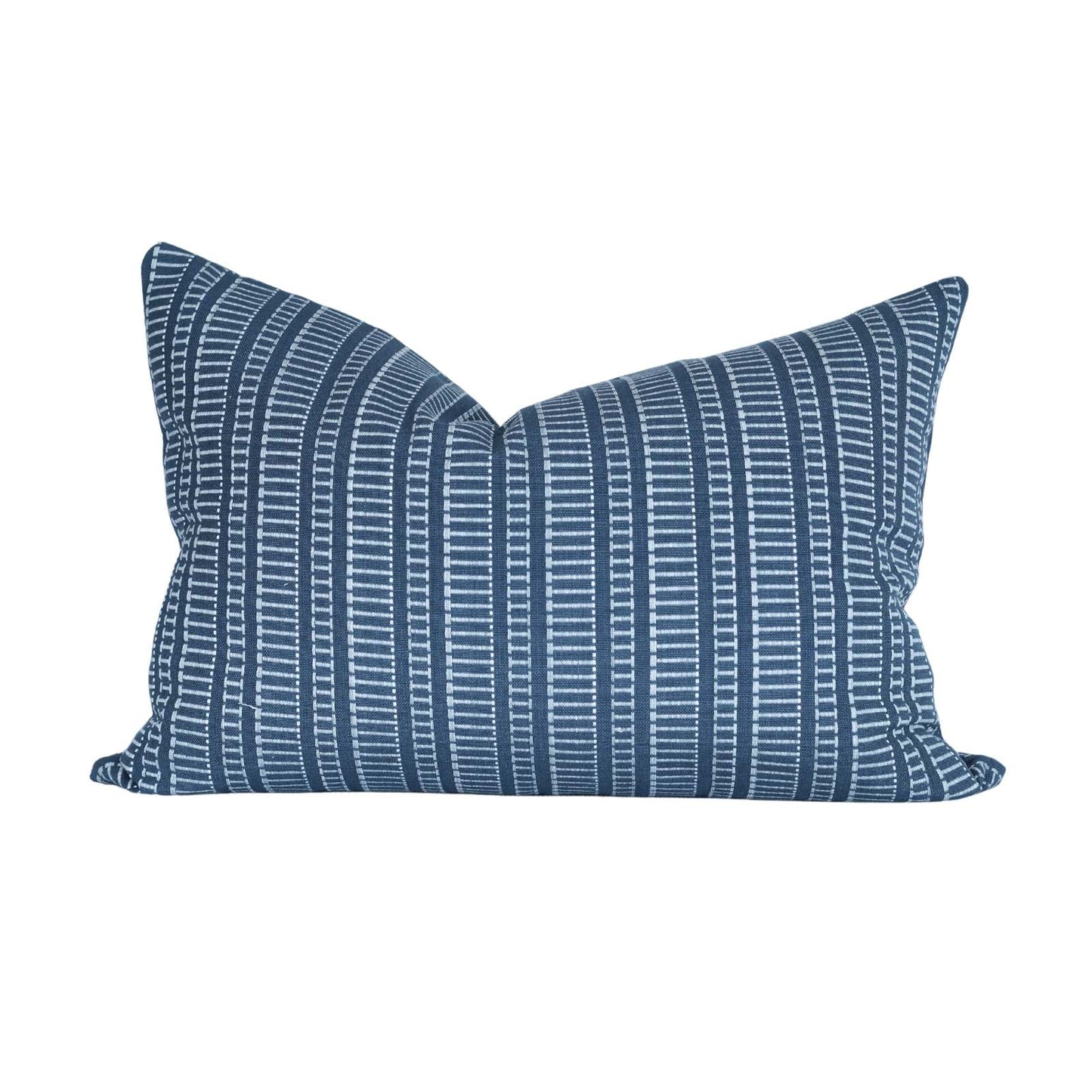 Navy with White Abstract Pattern Pillow