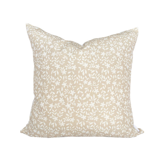 Jo Floral in Natural Pillow