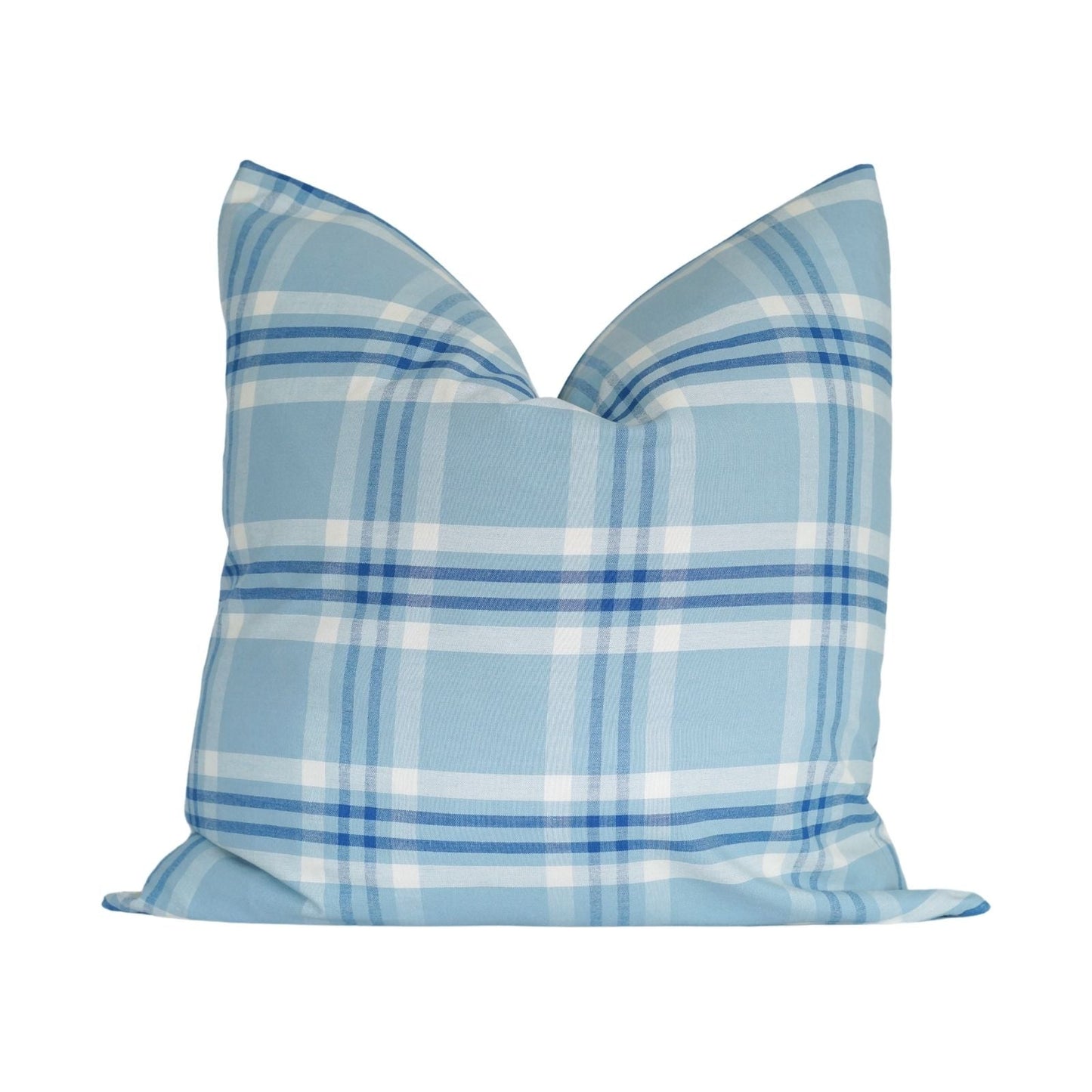 Blue Plaid Pillow