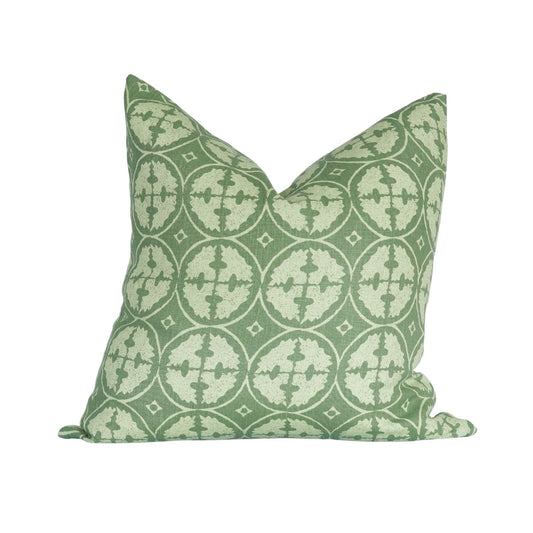 Green Medallion Pillow