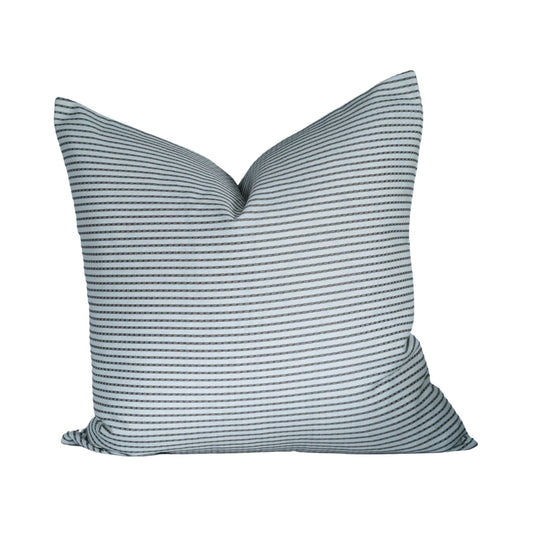 Thin Charcoal Stripe Pillow