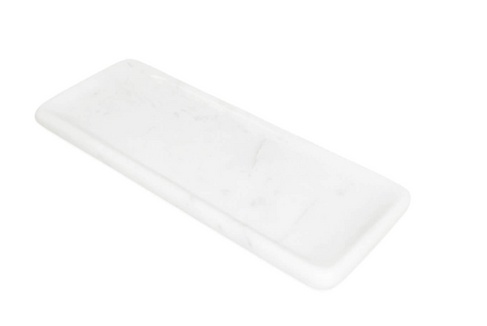 Retail $100: Curved Edge Marble Tray- Large