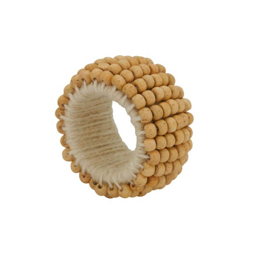 Retail $10: Beaded Napkin Ring in Ivory