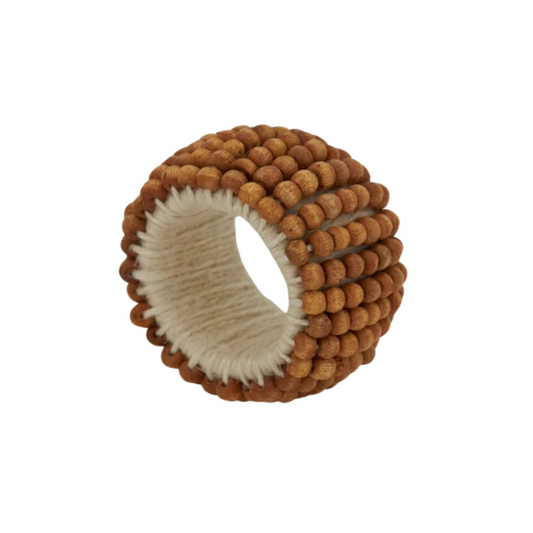 Retail $10: Beaded Napkin Ring in Natural