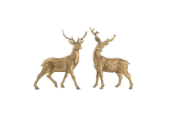 Retail $120: Prancer & Vixen Gold Reindeer