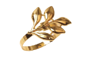 Retail $10: Gold Leaf Napkin Ring