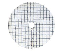 Retail $125: Linden Plaid Tree Skirt in Navy