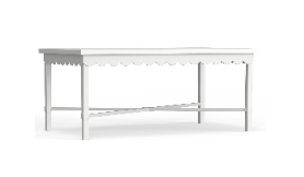 Retail $1699: Riviera Coffee Table in Alabaster