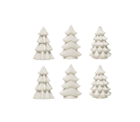 Retail $25: White Stoneware Tree Set