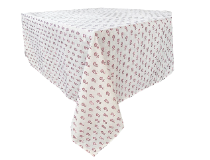 Retail $280: Lyla Floral Tablecloth in Rose- 54x104