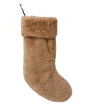 Retail $35: Camel Faux Fur Stocking