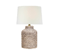 Retail $385: Russell Lamp in White Wash