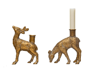 Retail $44: Reindeer Candlestick