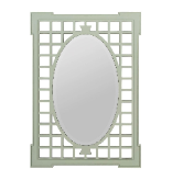 Retail $450: Garden Mirror in Sage